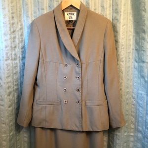 Kasper A.S.L. Petite 3 Piece Skirt & Pants Suit 8P